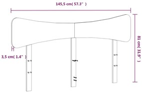 fehér tömör fenyőfa fejtámla 140 cm