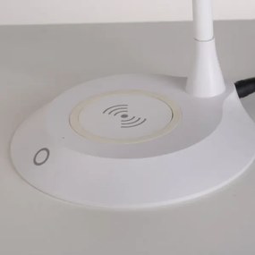 JUST LIGHT. 14414-16 - LED dimmelhető asztali lámpa töltéssel PUCKI LED/4,5W/230V fehér