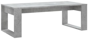 Betonszürke szerelt fa dohányzóasztal 102x50x35 cm