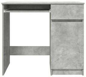 betonszürke forgácslap íróasztal 86x49x76 cm