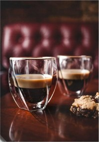 Duplafalú bögre szett cappucinóhoz, 2 db-os 250 ml Cristallo – Vialli Design