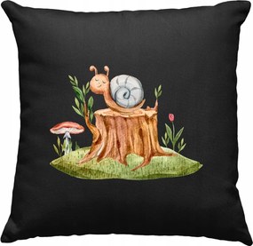 Gyerek vicces csiga párna 1 fekete