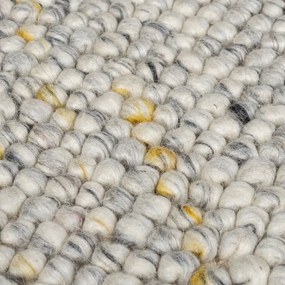 Krémszínű kézi szövésű gyapjúkeverék futószőnyeg 60x230 cm Minerals – Flair Rugs