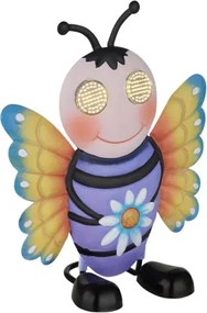 Globo 36332B Solar lámpa, fém, többszínű matt, műanyag fekete matt, kapcsolóval, AAA 300mAh 1.2V elemmel, IP44, HxSzxM: 190x95x225mm, tartozék: 104x 0.06W 3V LED, 3000K