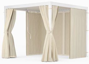 Blumfeldt LuminaHaven Pergola 3x3 függönyökkel és szúnyoghálóval