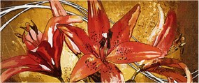 Kép a liliomvirágokról (120x50 cm)