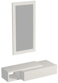 Fali polc + fali tükör VIEN fehér