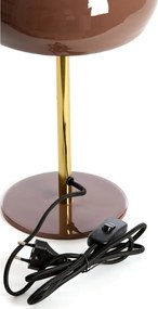 Barna asztali lámpa fém búrával (magasság 34 cm) Surin – Light &amp; Living