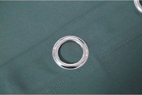 Kék-zöld OXFORD függöny 140x250 cm Felfüggesztés: Fém gyűrűk