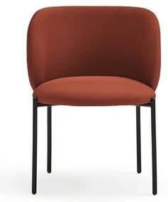 Piros kárpitozott étkezőfotel szett 2 db-os Mogi – Teulat