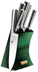 6 részes késkészlet állvánnyal smaragdzöld Berlinger Haus Emerald Collection