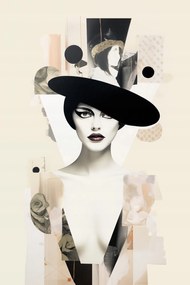 Poszter 40x60cm Portré en décalage