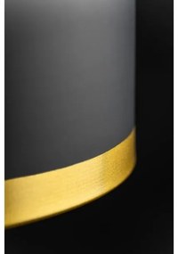 Lámpa Mennyezeti lámpatest GOLDI 1,4090,AC220-240V,50/60Hz,1*E27,IP20,átmérő 30cm,egyes,fekete/arany