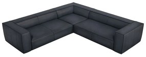 Sötétkék bőr sarokkanapé (variálható) Madame – Windsor &amp; Co Sofas