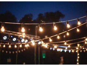 Kültéri dekorációs lánc GIRLANDA 17 m 15xE27/15W/230V IP44