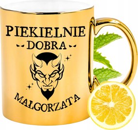 Prémium Arany Csillogó Bögre Margitnak Ajándék Nyomtatott Fotóval