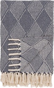 Izmir pléd, 130x180 cm, Kék