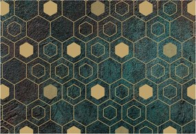 Fali tapéta Panorámával Geometrikus hexagonok 152x104
