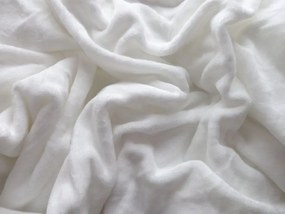 Mikroplüss ágyneműhuzat szett HVĚZDY sárga-narancssárga + mikroplüss lepedő SOFT 180x200 cm fehér, franciaágyhoz