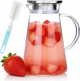 Hőálló boroszilikát üveg kancsó 2l