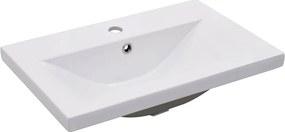 vidaXL fehér kerámia beépíthető mosdókagyló 61 x 39,5 x 18,5 cm