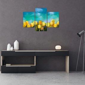 Sárga tulipán képe (90x60 cm)