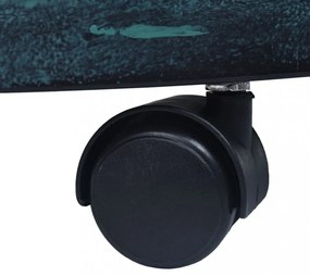 6 db zöld gurulós műanyag virágtartó 38 cm