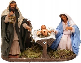 Włoska Mozgatható Betlehem Figura Szent Család Karácsonyi Betlehem 12CM