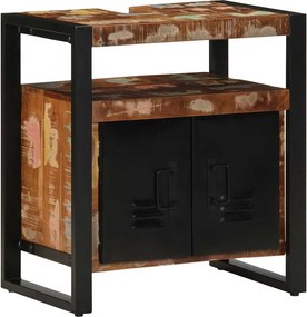 vidaXL mosdószekrény 55x35x60 cm tömörfa, újrahasznosított, masszív fa
