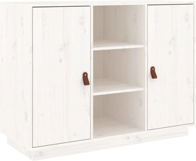 vidaXL fehér tömör fenyőfa tálalószekrény 100 x 40 x 75 cm