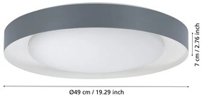 Eglo 99782 - LED Dimmelhető mennyezeti lámpa LAURITO LED/24W/230V 3000-6500K+ távirányító