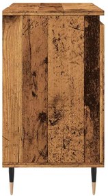 antik fa színű szerelt fa fürdőszobaszekrény 58 x 33 x 60 cm
