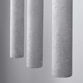 Sollux SL.1272 - Csillár zsinóron PASTELO 3xG9/8W/230V beton