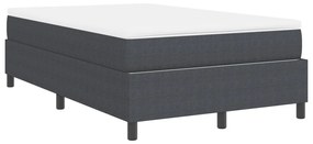 Boxspring ágy matraccal Sötétszürke 120x200 cm Kordbársony szövet