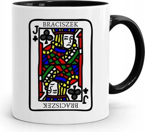 Bögre Fekete Ajándék Testvérnek Bubi Testvér nyomott mintával