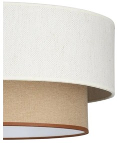 Felületre szerelt csillár NATIA 1xE27/60W/230V fehér/barna