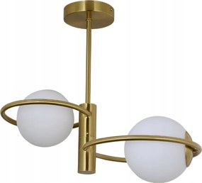 Arany dekoratív lámpa Dorado gömbökkel a nappaliba vagy a hálószobába az ágy fölé