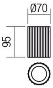 Redo 01-2585 - DELPHI spotlámpa 1xGU10/7W/230V átm. 7 cm arany