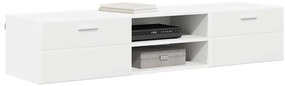 TV szekrény fiókkal polcokkal Fehér 150 x 39 x 30 cm Faanyag