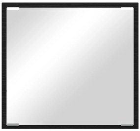 LED Fürdőszoba Tükör Fekete Tölgy 40x8.5x37 cm Műszaki Fa