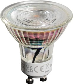 5 darabos GU10 50 mm-es, dimmelhető Kelvin LED izzókészlet, átlátszó, 4,5 W, 345 lm, 2000-2700K