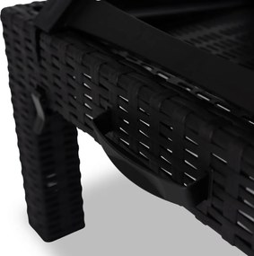 Fotel Ogrodowy ARIZONA Czarny Technorattan