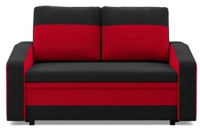 Hewlet kanapé, szövet anyag, fekete - piros