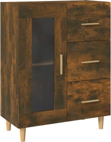 vidaXL füstös tölgy színű szerelt fa tálalószekrény 69,5 x 34 x 90 cm