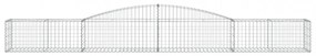 5 db íves horganyzott vas gabion kosár 400x50x40/60 cm