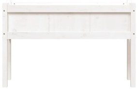 fehér tömör fenyő kerti virágláda 110 x 31 x 70 cm