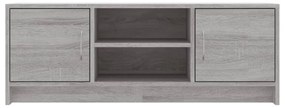 szürke sonoma színű szerelt fa TV-szekrény 102x30x37,5 cm