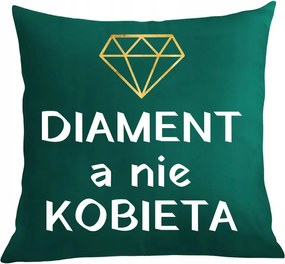 Párna párnahuzat Ajándék Valentin nap Születésnap Gyémánt nem Nő