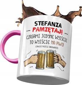 Rózsaszín Bögre Stefánia Barátnőknek Ajándék Nyomtatott Fotóval