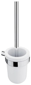 NIMCO BR 11094KU-26 - Falra szerelhető WC kefe BORMO fehér/fényezett króm
